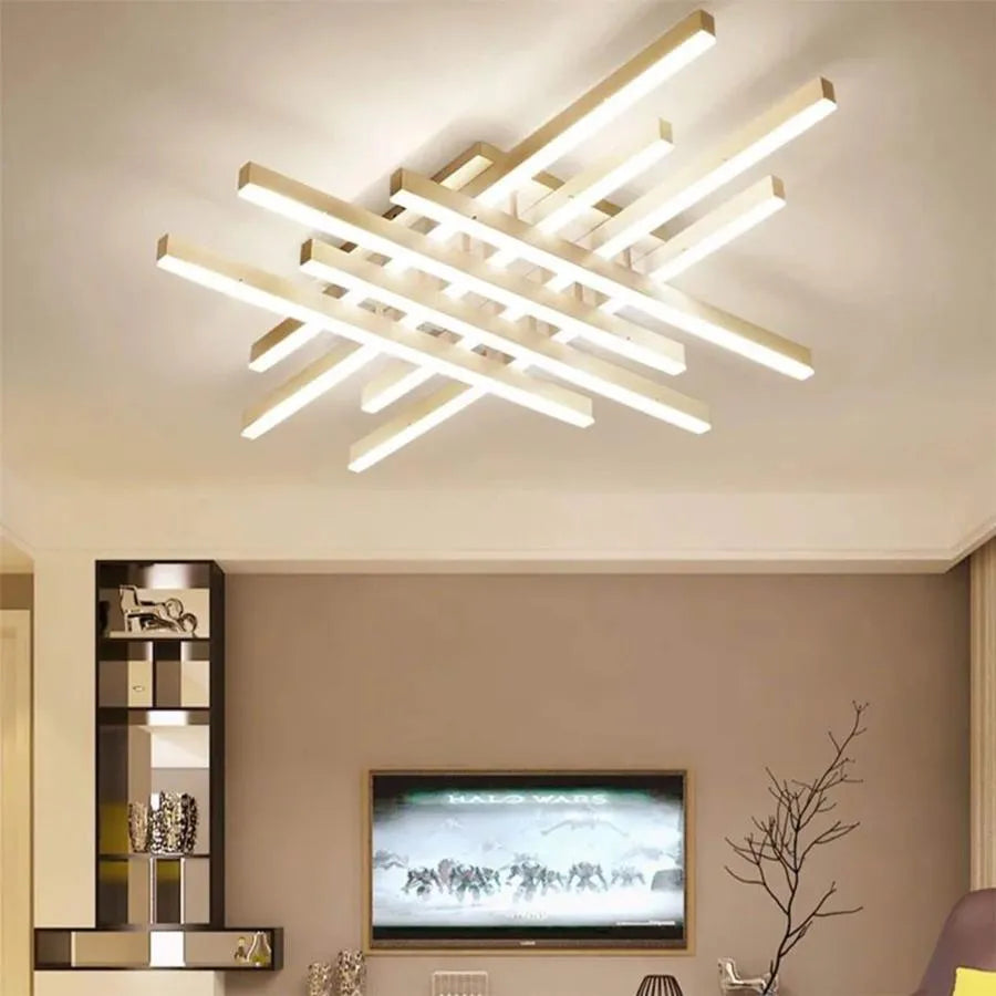 Lustra LED cu telecomanda MORA 160W, 8 Elemente, Liniara, lumina Rece/Calda/Neutra, Dimabila, Alb Lustre LED cu Telecomanda Default Title Alessandro Design