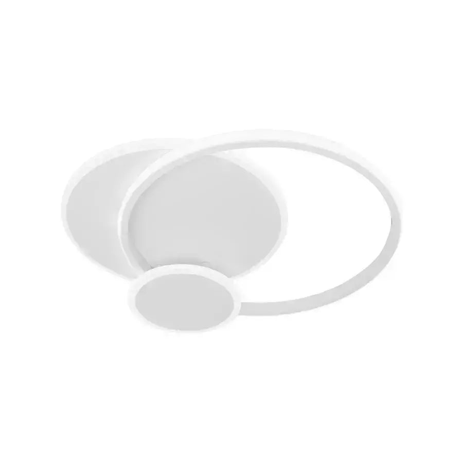 Lustra LED cu telecomanda SILVIAN, 58W, 3 Cercuri, lumina Rece/Calda/Neutra, Dimabila, Alb Lustre LED cu Telecomanda Default Title Alessandro Design