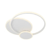 Lustra LED cu telecomanda SILVIAN, 58W, 3 Cercuri, lumina Rece/Calda/Neutra, Dimabila, Alb Lustre LED cu Telecomanda Default Title Alessandro Design