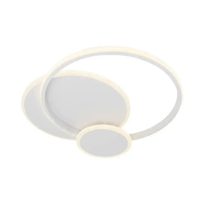 Lustra LED cu telecomanda SILVIAN, 58W, 3 Cercuri, lumina Rece/Calda/Neutra, Dimabila, Alb Lustre LED cu Telecomanda Default Title Alessandro Design