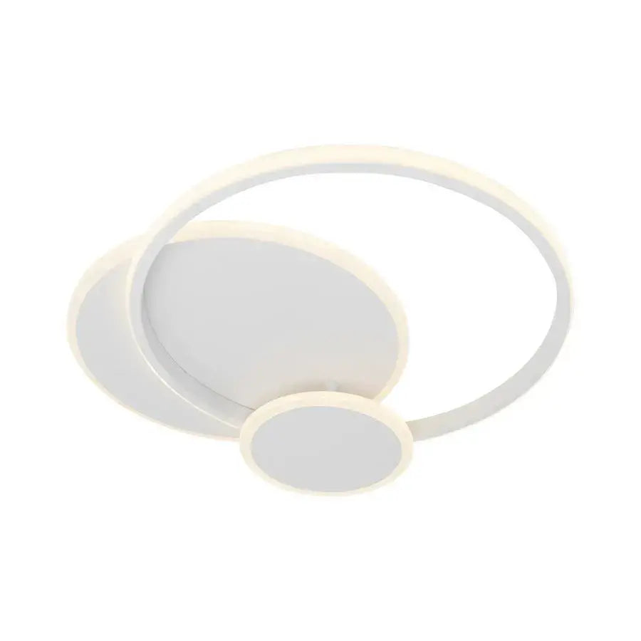 Lustra LED cu telecomanda SILVIAN, 58W, 3 Cercuri, lumina Rece/Calda/Neutra, Dimabila, Alb Lustre LED cu Telecomanda Default Title Alessandro Design