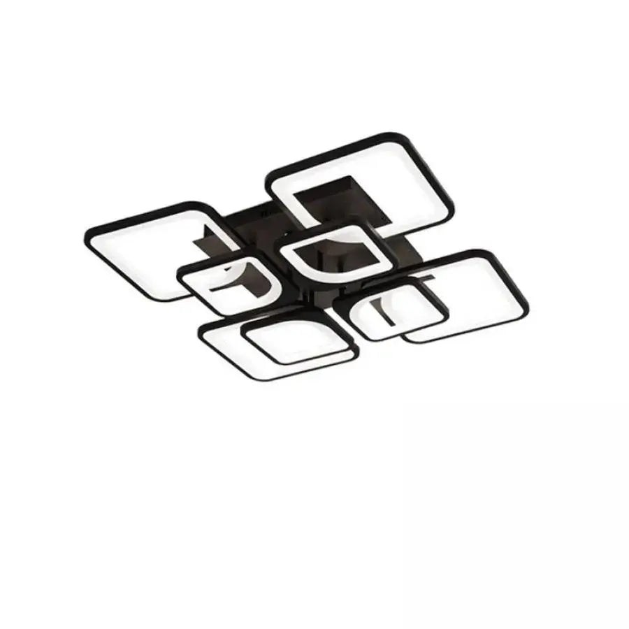 Lustra LED cu telecomanda FELY 192W, 8 Patrate, lumina Rece/Calda/Neutra, Dimabila, Alb Lustre LED cu Telecomanda Default Title Alessandro Design