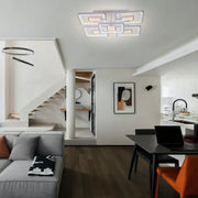 Lustra LED cu telecomanda FELIX 119W, 5 Patrate, lumina Rece/Calda/Neutra, Dimabila, Alb Lustre LED cu Telecomanda Default Title Alessandro Design