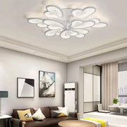 Lustra LED cu telecomanda BLOSSOM 49W, 9 Petale, lumina Rece/Calda/Neutra, Dimabila, Alb Lustre LED cu Telecomanda Default Title Alessandro Design