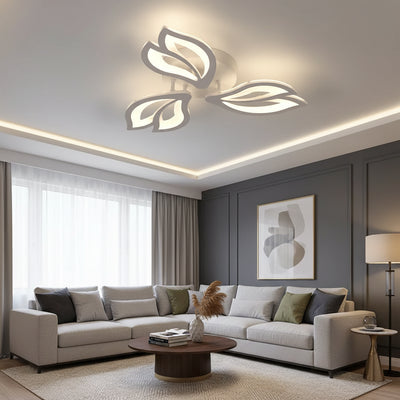 Lustra LED cu telecomanda LILY 40W, 3 Elemente, lumina Rece/Calda/Neutra, Dimabila, Alb