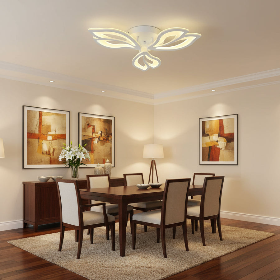 Lustra LED cu telecomanda LILY 40W, 3 Elemente, lumina Rece/Calda/Neutra, Dimabila, Alb Lustre LED cu Telecomanda Default Title Alessandro Design