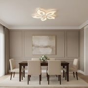 Lustra LED cu telecomanda JASMINE 66W, 5 Petale, lumina Rece/Calda/Neutra, Dimabila, Alb Lustre LED cu Telecomanda Default Title Alessandro Design