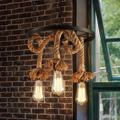 Lustra Roata, 3*E27, Maro, Metal si Sfoara Lustre Vintage Default Title Alessandro Design