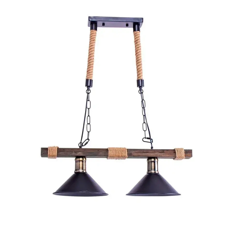 Lustra Traditionala, 2xE27, Maro, Metal si Sfoara Lustre Vintage Default Title Alessandro Design