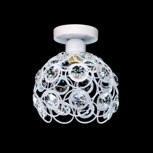 Lustra Vera, 1*E27, Alb, Metal si Cristal Lustre Clasice Default Title Alessandro Design