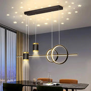 Lustra LED suspendata cu telecomanda PAULINA 60W, lumina Rece/Calda/Neutra, Dimabila, Negru, Inaltime Reglabila Lustre LED cu Telecomanda Default Title Alessandro Design