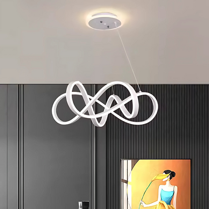 Lustra LED suspendata cu telecomanda INFINITY HALO 69W, lumina Rece/Calda/Neutra, Dimabila, Alb, Inaltime Reglabila Lustre LED cu Telecomanda Default Title Alessandro Design