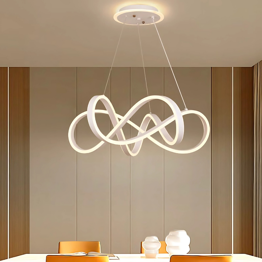 Lustra LED suspendata cu telecomanda INFINITY HALO 69W, lumina Rece/Calda/Neutra, Dimabila, Alb, Inaltime Reglabila Lustre LED cu Telecomanda Default Title Alessandro Design