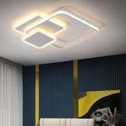 Lustra LED cu telecomanda ANEMONA 75W, 3 Patrate, lumina Rece/Calda/Neutra, Dimabila, Alb Lustre LED cu Telecomanda Default Title Alessandro Design