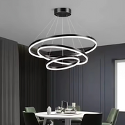Lustra LED suspendata PAGANO 95W, Lumina Rece/Calda/Neutra, Negru, Inaltime Reglabila Lustre Moderne Default Title Alessandro Design