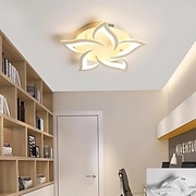 Lustra LED cu telecomanda LOTUS 54W, 5 Petale, lumina Rece/Calda/Neutra, Dimabila, Alb Lustre LED cu Telecomanda Default Title Alessandro Design
