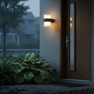 Aplica LED Exterior MIRA, 9W, 2 Surse de lumina, Lumina Calda, Negru