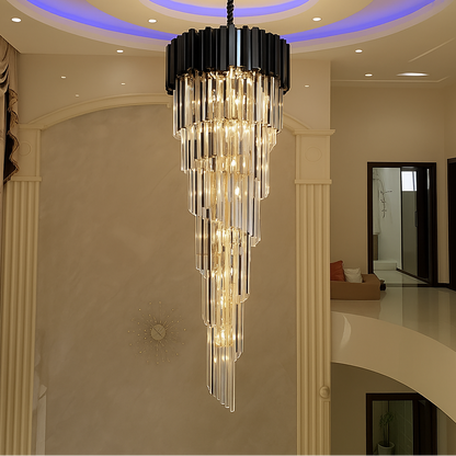 Candelabru Cristal BLOIS Ascendere, 28xE14, Diametru 60cm, Negru, Inaltime Reglabila Candelabre Cristal Default Title Alessandro Design
