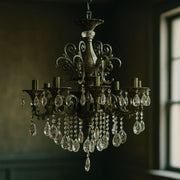 Candelabru Cristal SANSSOUCI Magno, 8xE14, Diametru 65cm, Alama Antichizata Candelabre Clasice Default Title Alessandro Design