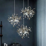 Candelabru Modern, CAPRICIO Allegro, 2xE14, Diametru 40cm, Crom Lucios, Inaltime Reglabila Candelabre Moderne Default Title Alessandro Design