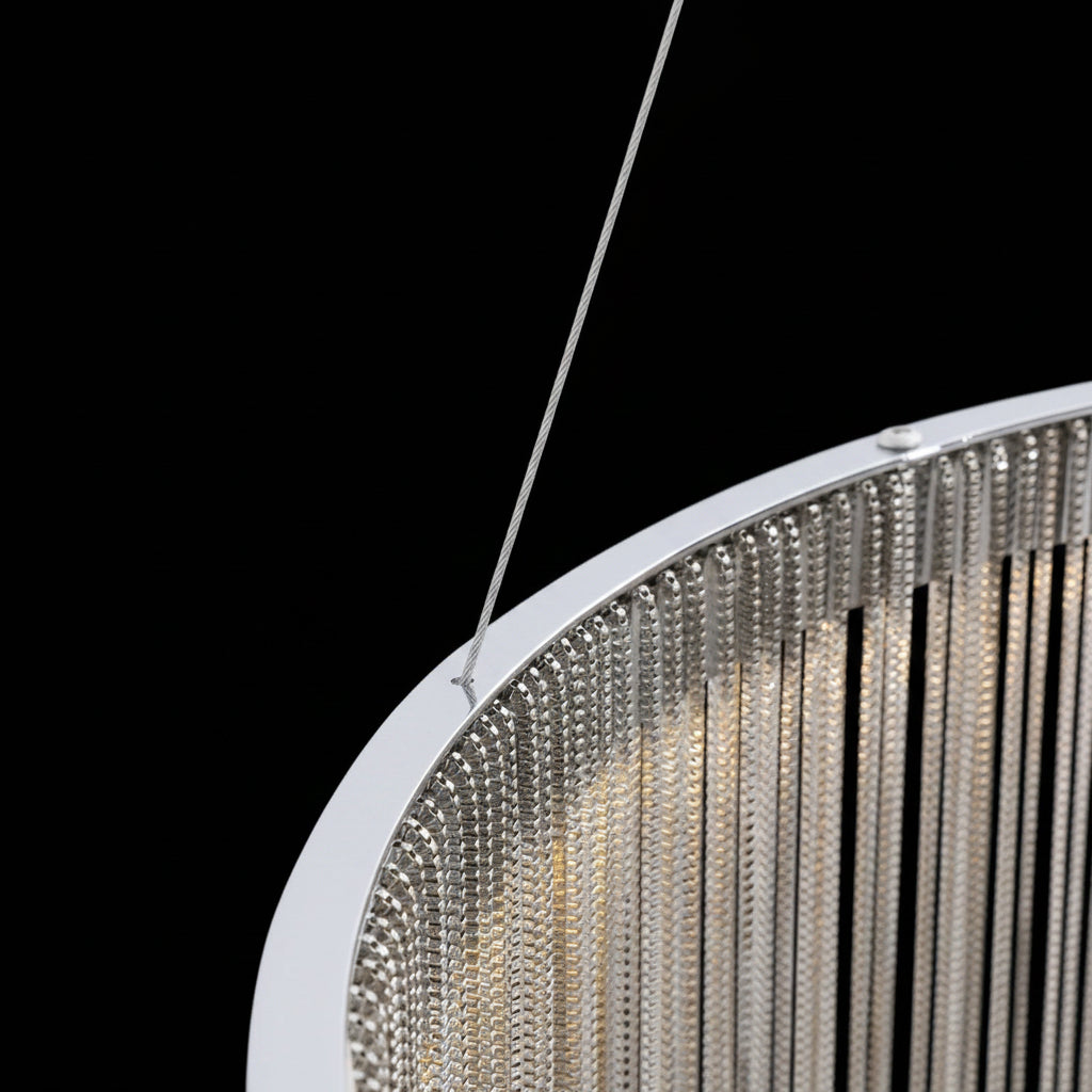 Lustra LED suspendata cu telecomanda ILLUMINA MAGNUS, 38W, lumina Rece/Calda/Neutra, Dimabila, Argintiu Candelabre Moderne Default Title Alessandro Design