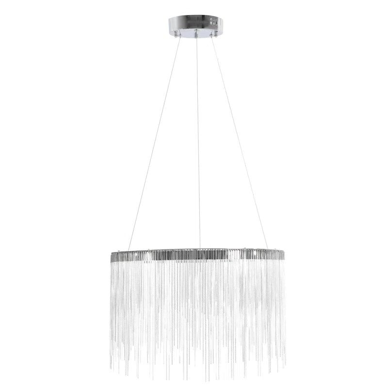 Lustra LED suspendata cu telecomanda ILLUMINA MAGNUS, 20W, lumina Rece/Calda/Neutra, Dimabila, Argintiu Candelabre Moderne Default Title Alessandro Design