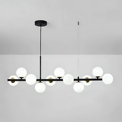 Lustra cu bec moderna LOFT Pavilion, 11x G9, Negru, Metal, Inaltime Reglabila Lustre Moderne Default Title Alessandro Design