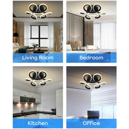 Lustra LED VERTEX HELIX, 65W, lumina Rece/Calda/Neutra, Negru Lustre LED Default Title Alessandro Design
