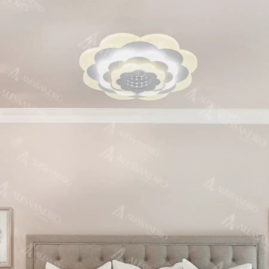 Lustra LED NEXA 3D, 20W, Diametru 24cm, lumina Rece/Calda/Neutra, Alb Lustre LED Default Title Alessandro Design