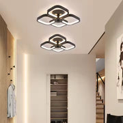 Lustra LED VERTEX Tesser 34W, 4 Patrate, lumina Rece/Calda/Neutra, Negru Lustre LED Default Title Alessandro Design