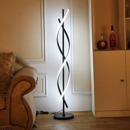 Lampadar LED Upsilon, 27W, 3000K/ 4000K/ 6000K, Metal si Acril, Negru Veioze & Lampadare Default Title Alessandro Design