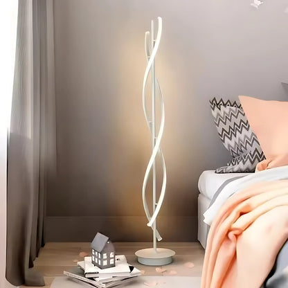 Lampadar LED Upsilon, 48W, lumina Rece/Calda/Neutra, Metal si Acril, Alb Veioze & Lampadare Default Title Alessandro Design