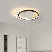 Lustra LED cu telecomanda LUNARO 110W, 2 Cercuri, lumina Rece/Calda/Neutra, Dimabila, Negru Alb Lustre LED cu Telecomanda Default Title Alessandro Design