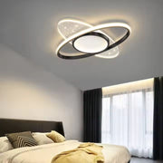 Lustra LED cu telecomanda VARIO 69W, Oval , lumina Rece/Calda/Neutra, Dimabila, Negru Lustre LED cu Telecomanda Default Title Alessandro Design