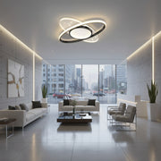 Lustra LED cu telecomanda VARIO 69W, Oval , lumina Rece/Calda/Neutra, Dimabila, Negru Lustre LED cu Telecomanda Default Title Alessandro Design