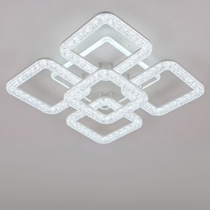 Lustra LED Astrid cu Telecomanda, 134W, Dimabil, Alb Lustre LED cu Telecomanda Default Title Alessandro Design