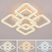 Lustra LED Astrid cu Telecomanda, 134W, Dimabil, Alb Lustre LED cu Telecomanda Default Title Alessandro Design