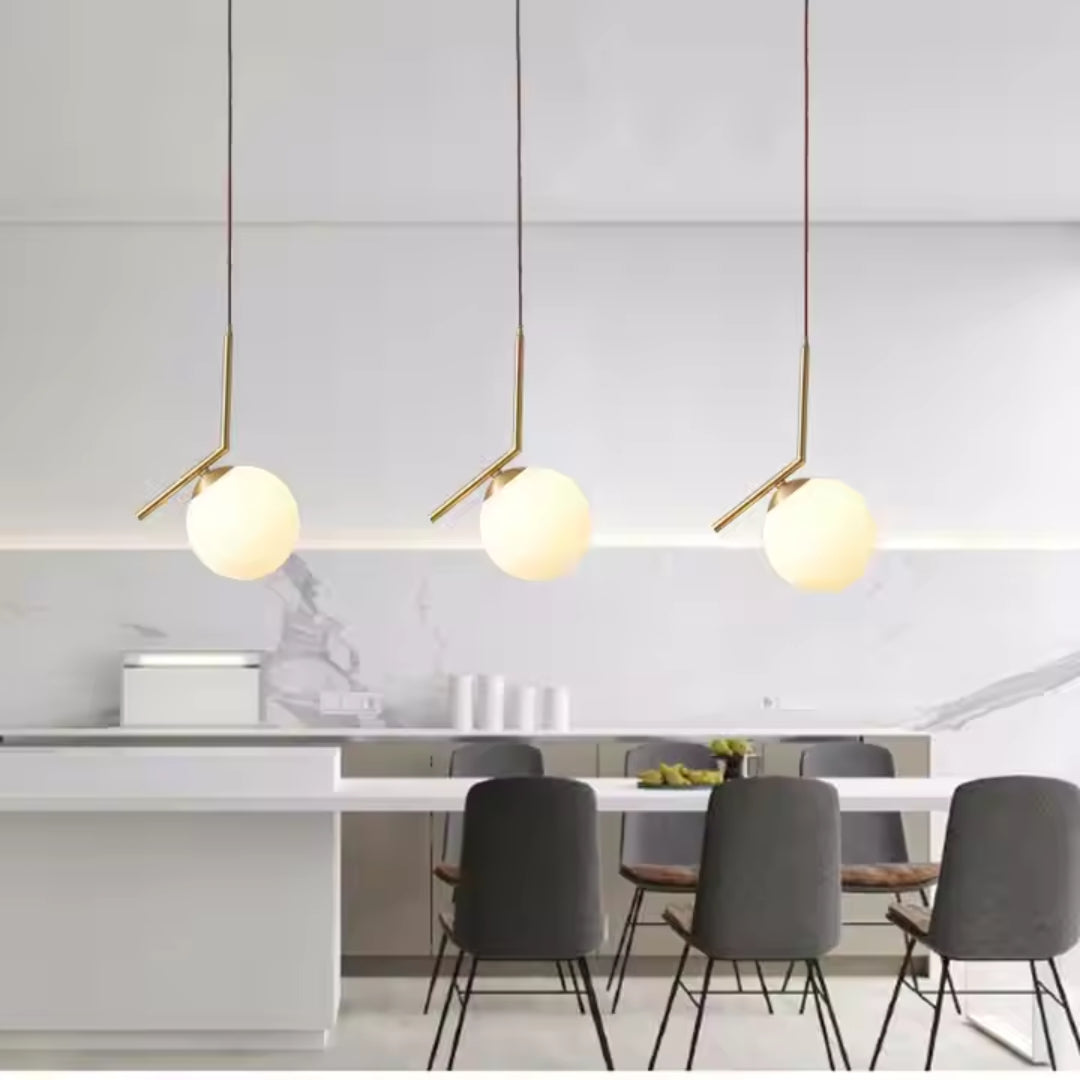Lustra LOFT Haven, 1x E27, Alb Auriu, Metal, Inaltime Reglabila, Modern Lustre Moderne Default Title Alessandro Design