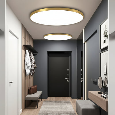 Plafoniera LED SOLIS 27cm 20W Lumina Rece Auriu