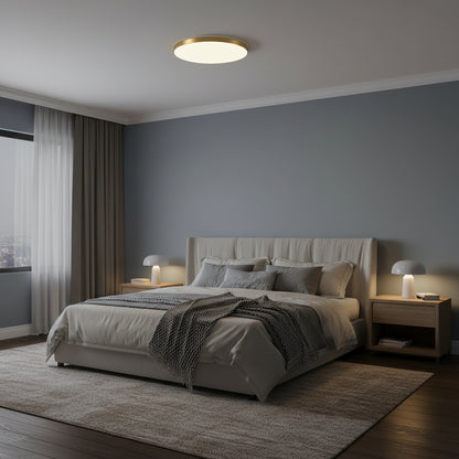 Plafoniera LED SOLIS 37cm 33W Lumina Rece Auriu Plafoniere LED Default Title Alessandro Design