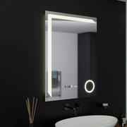 Oglinda LED Rectangulara, 60x80cm, Precision MotionGlow Marcello, Sistem Dezaburire, Ceas & Termometru, Lupa Cosmetica, Dimabila Oglinzi Marcello Default Title Alessandro Design