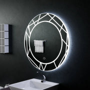 Oglinda LED Touch ASTRIX, 60cm, 6000K, Dimabila, Sistem Dezaburire Oglinzi Korman E Default Title Alessandro Design