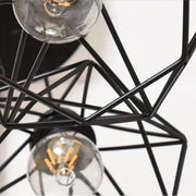 Lustra Forma Diamant, STRUKTUR, 3xE27, Negru, Metal Lustre Industrial Default Title Alessandro Design