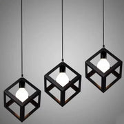 Lustra Forma Cub, STRUKTUR Linear Trio, 3x E27, Negru, Metal Lustre Industrial Default Title Alessandro Design