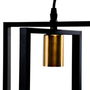 Pendul Patrisi 2x E27 Negru Lustre Industrial Default Title Alessandro Design