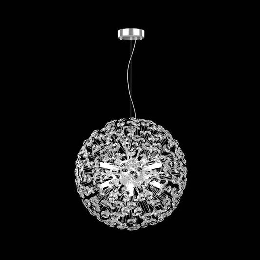 Candelabru Cristal MINUET 8x G9, Diametru 40cm, Crom Lucios, Inaltime Reglabila Candelabre Moderne Default Title Alessandro Design