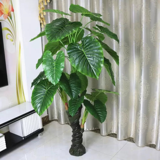Planta Artificiala Alocasia odora, fara Ghiveci, 150cm Verde Plante Artificiale Interioare Default Title Alessandro Design