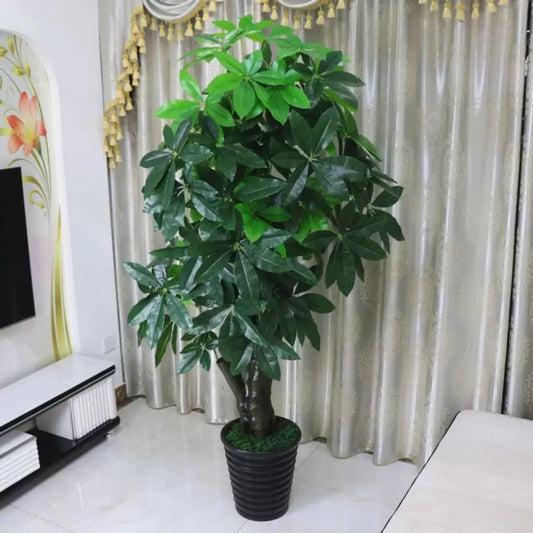 Planta Artificiala Arborele Norocos (Pachira Aquatica), fara Ghiveci, 150cm Verde Default Title Alessandro Design