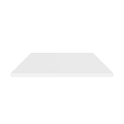 Cadita de dus patrata 90x90 cm, slim 3 cm, alb lucios