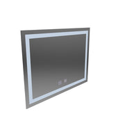 Oglinda LED Rectangulara, 80x60cm, RADIANTE Touch, Sistem Dezaburire, Dimabila
